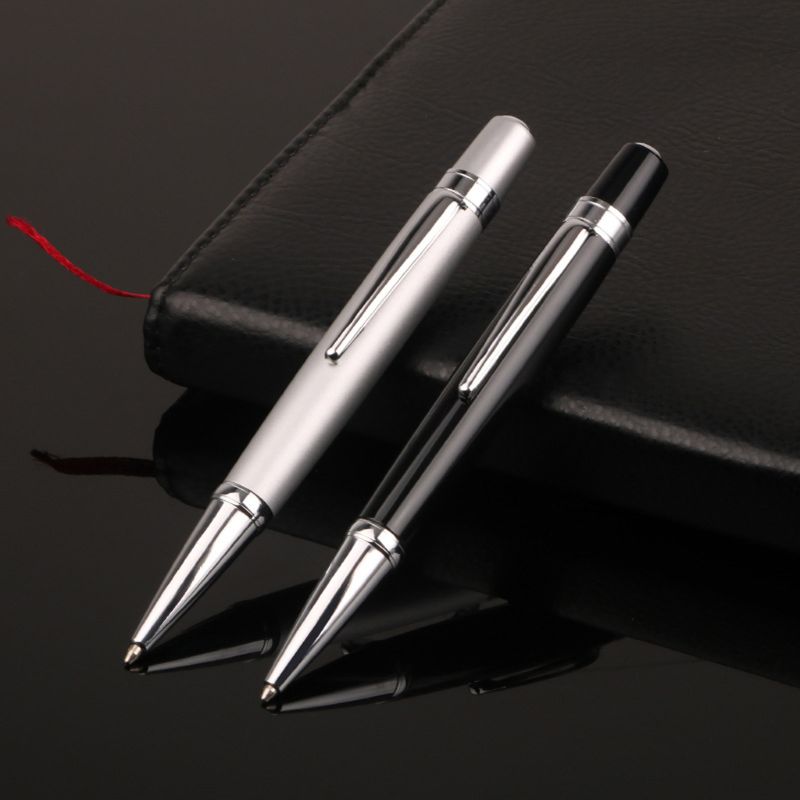 Luxury Mini Metal Ballpoint Pen Roller 1.0mm Black Ink Business School Supplies PXPA