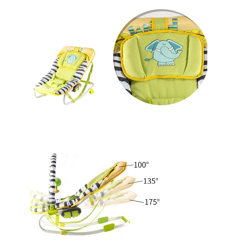 Multi-fonction bébé bascule videur -né enfant en bas âge musique dormir bébé balançoire chaise avec musique 0-18month