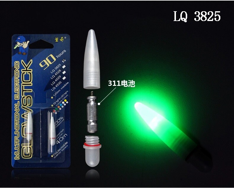 10pc/20pc elektroniske lyspinner med  cr311 natt fiskelys vanntett samleglødelampe lightstick tackle tilbehør  j359: Lq3825 20 stk