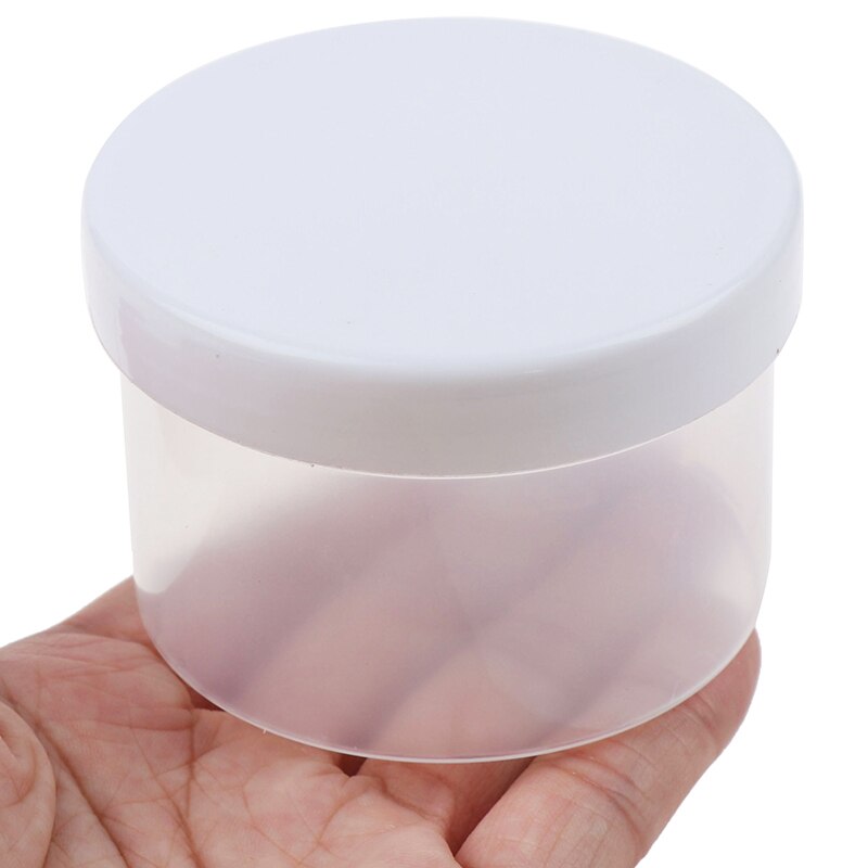 Genomskinlig plastbehållare box för slime mud clay tillbehör slime box förvaringsbox flaska med lock slime tool 150ml