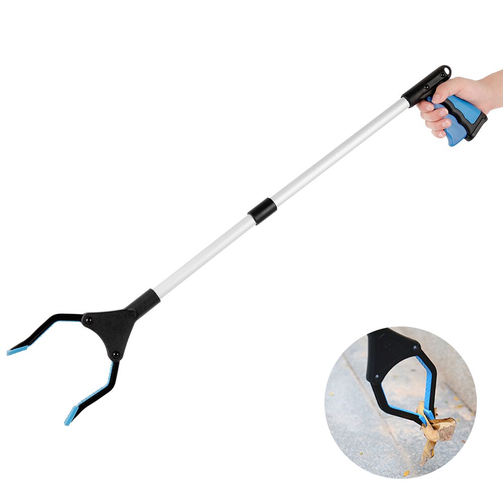 Foldable Trash Picker Extra Long Grabber Reacher Reaching Assist Tool Collapsible Trash Litter Pick Up Garden Picker
