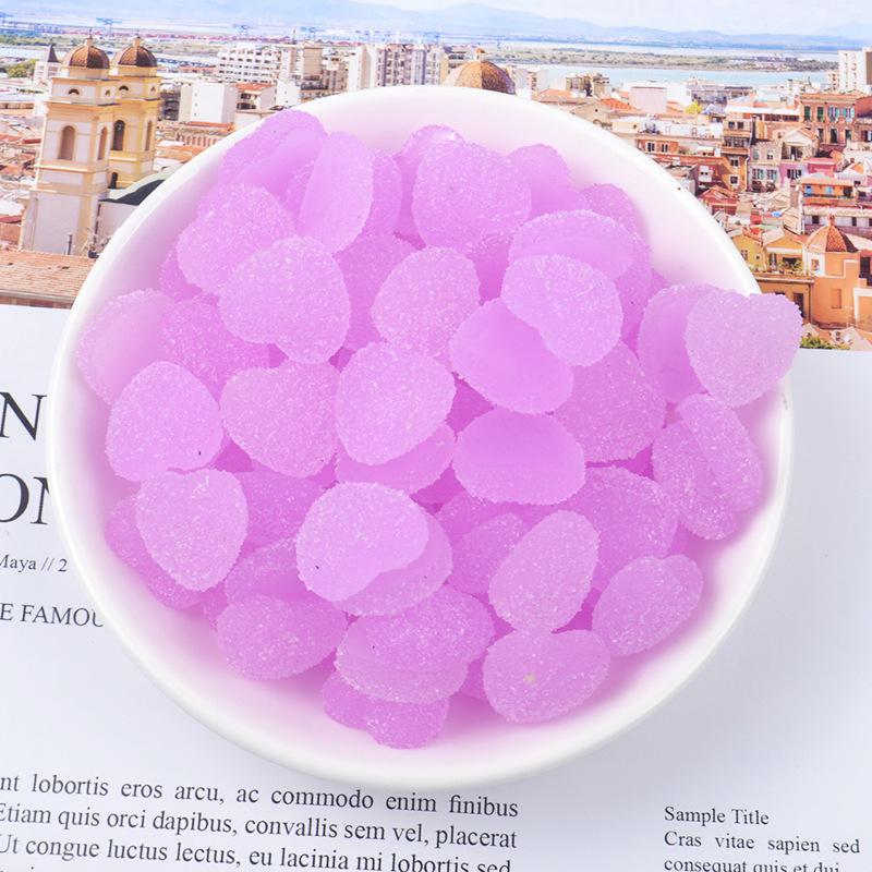 Candy Love Decor For Slime Charms Sprinkles Polymer Filler Addition Slime Accessories Toys Lizun Model Clay Kit For Children: 5Pcs Purple