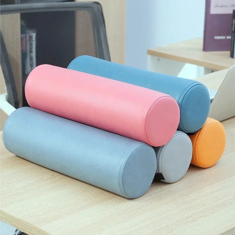 Cylindrical Pillow Pillow Long Cylindrical Lumbar Pillow Sofa Headrest Pillow Cushion Cushion Clip Legs Sleeping Office