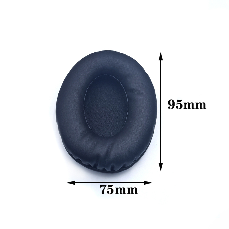 Almohadillas ovaladas para auriculares, fundas de esponja, cojín de espuma de cuero 60*70 60*80 65*85 70*90 75*95 80*100 85*105 90*105 90*110 2 uds: Gris oscuro