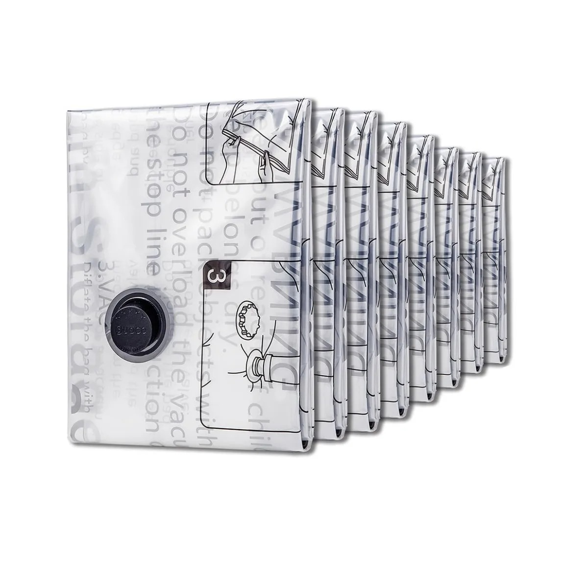 Vacuum Storage Bags Space Saver Bags Compression Airtight Sealer Bags for Clothes, Pillows, Comforters, Blankets Organizer: XS（old）