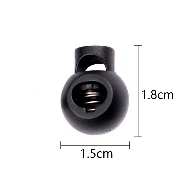 10 Stks/set Lente Stopper Plastic Ronde Toggle Antislip Mooie Stopper Cord Lock Voor Doeken Touw Gesp Pignose Gesp