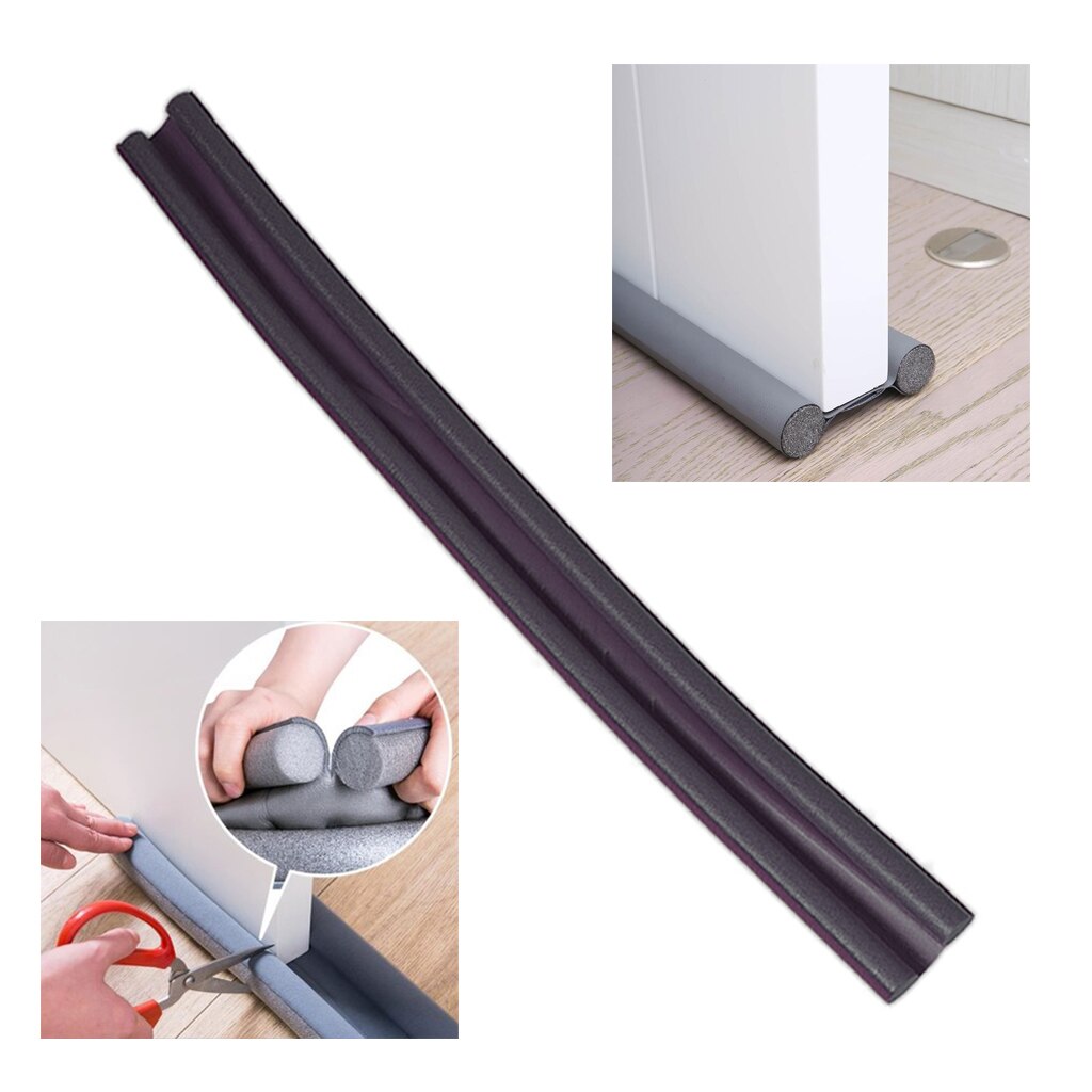 Door Under Bottom Soundproof Draft Strip Blocker Stopper Guard Dark Coffee: Dark Coffee