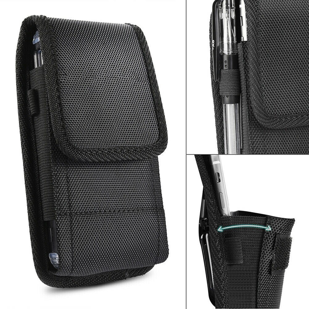 2020 retro masculino bolsa de telefone clássico preto masculino cinto saco de armazenamento da cintura pendurado cinto clipe caso bolsa para iphone fanny pacote novo
