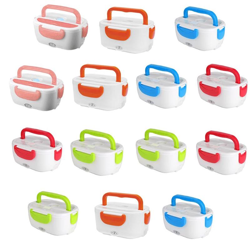 Portable Electric Heating Lunch Box Food Heater Rice Container Multi-functional Food Heater Box for Home Car 1.05L