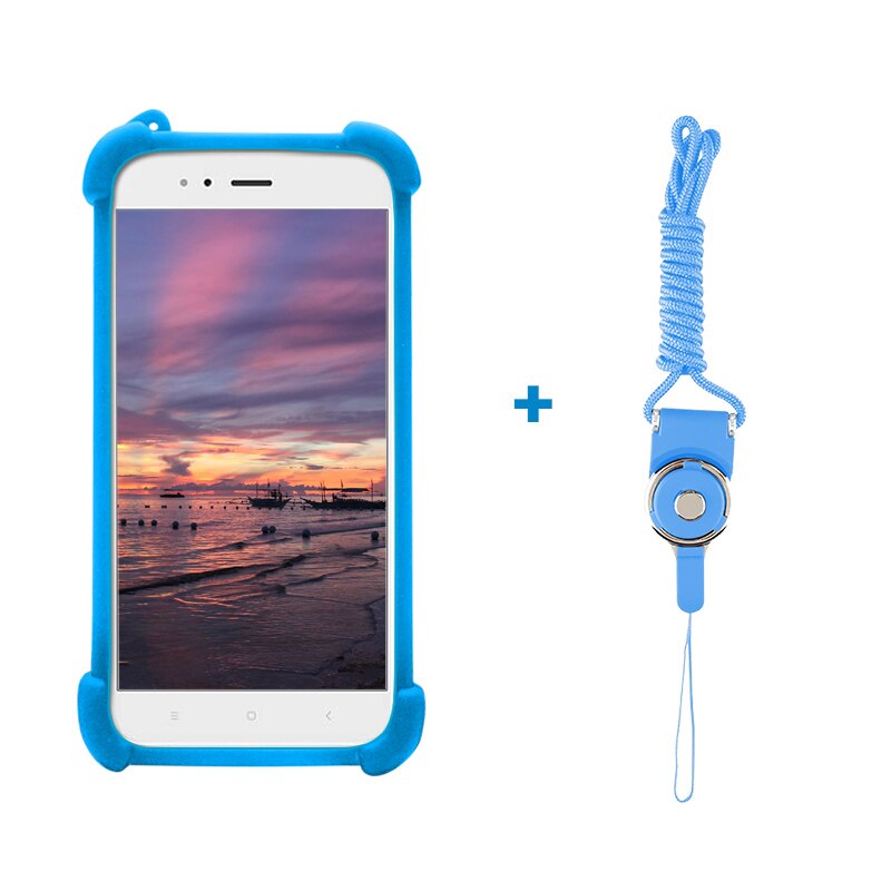 Funda Jiayu G4 G4s G4C funda de silicona universal para jiayu G3C cubierta G3 cuerdas para Jiayu S3 funda: Azul cielo