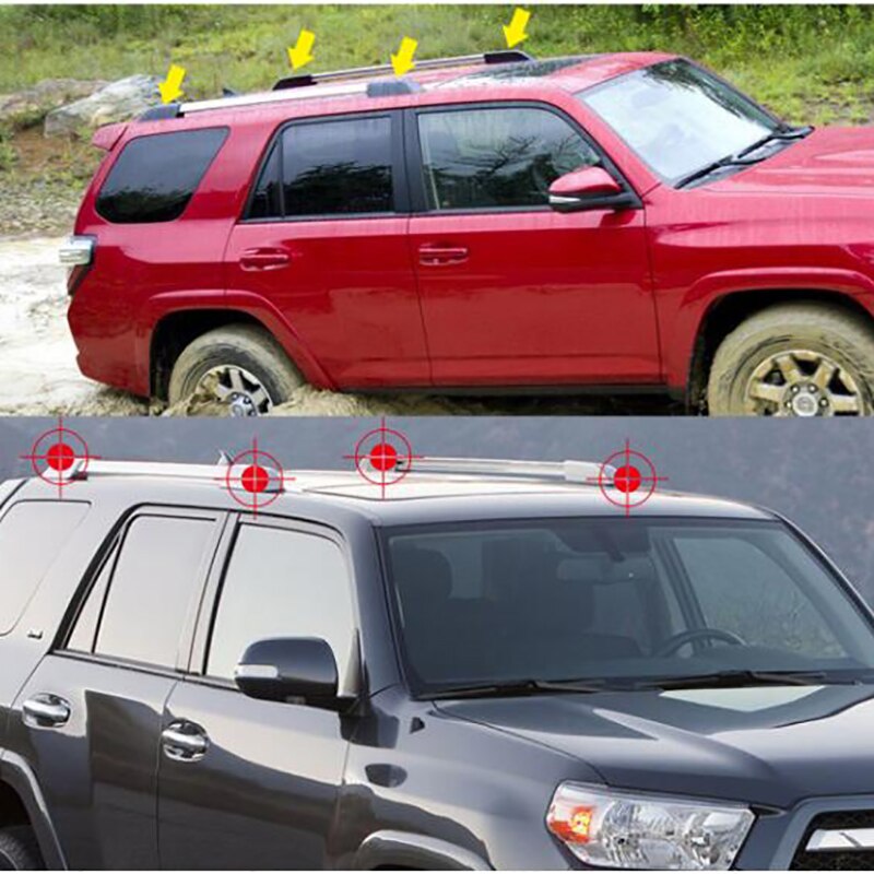 Tagbøjler afdækning tagræling ende til toyota 4 runner  n280 4- dørs osv,god