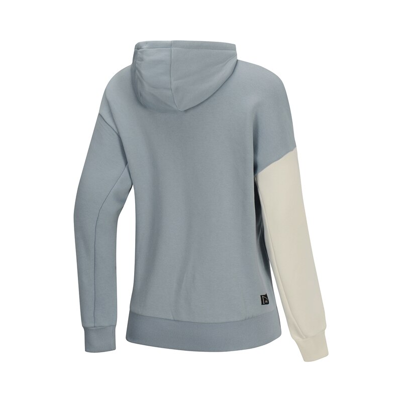 Li-Ning Donne La Tendenza Po Maglia Con Cappuccio di Inverno del Panno Morbido Allentato Fit 80% Cotone 20% Fodera In Poliestere Caldo di Sport magliette e camicette AWDP456 COND19