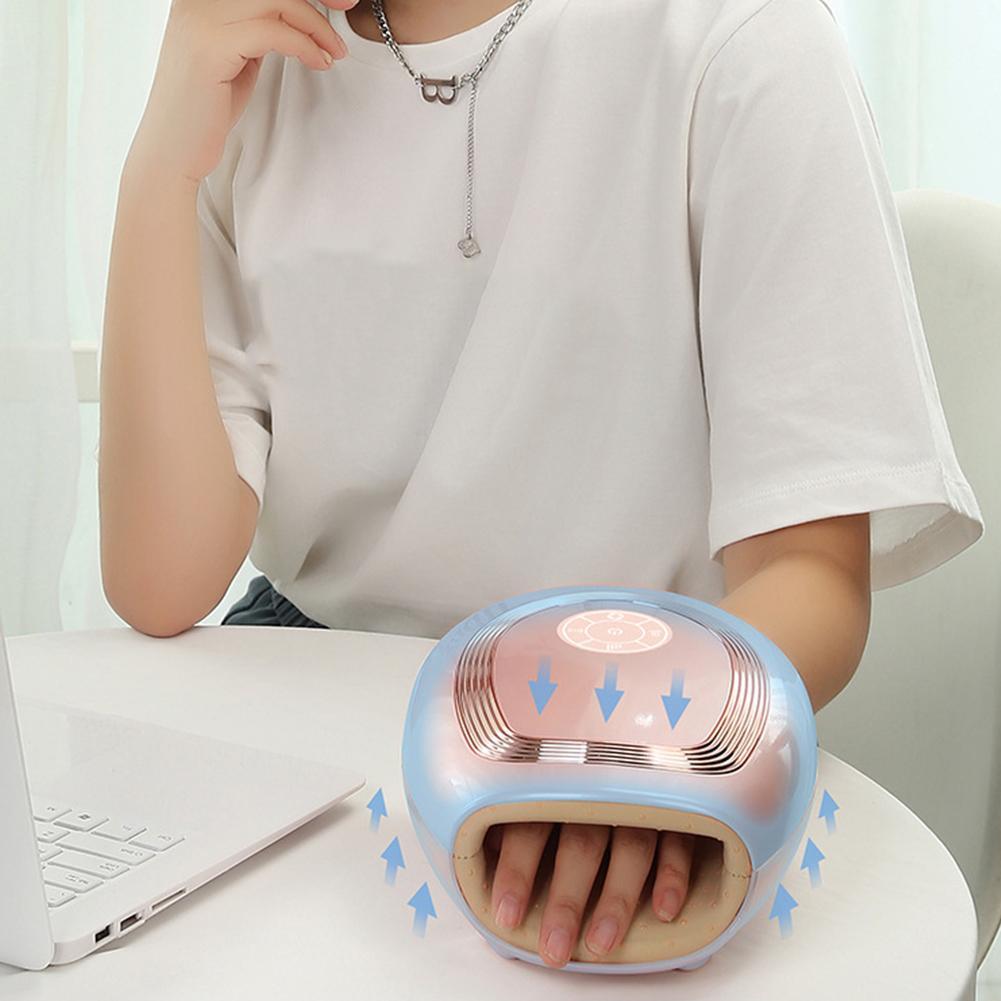Hand Massager Smart Electric Hand Massage Device Heated Compress Physiotherapy Device Air Compression Finger Stimulator Massager