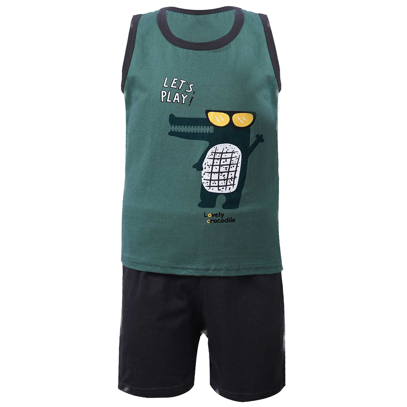 Pigiami per bambini pigiami per bambini pigiami per bambini set di vestiti senza maniche in cotone Cartoon 2 pezzi set pigiami pigiami per bambini 2 4 6 8 10 anni