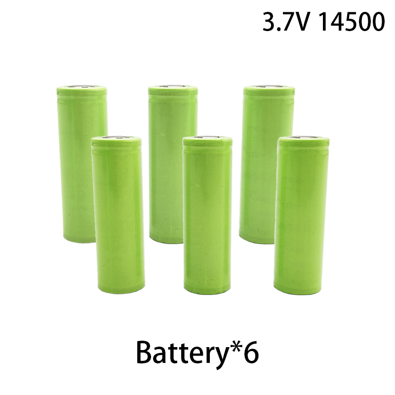100% original high 14500 lithium battery, high-power 3.7V rechargeable battery, multifunctional and durable 500mAh: SKY BLUE