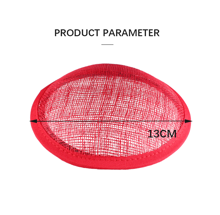 13CM Round Linen Hat DIY Millinery Fascinator Base For Netting Hair Top Hat Women Party Accessory Cap Holder 6PCS/LOT