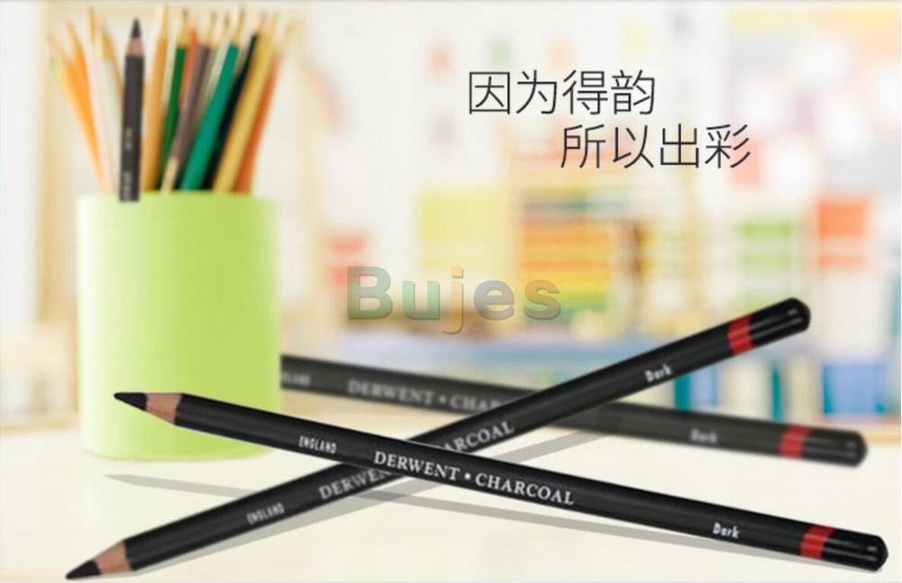 6pc/set Charcoal Sketch Pencil lapis de cor Charcoal Pen Student Art Sketch Painting Supply derwent Draw graphic pencil 0700838