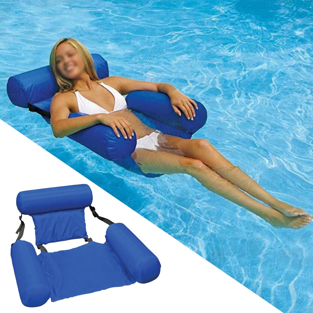 Hamaca flotante inflable para natación, asiento de espuma de agua flotante para piscinas, sofá, cama de agua, silla de salón