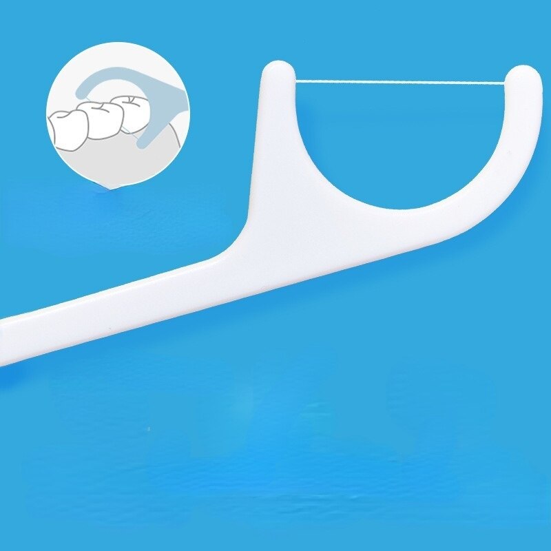 200pcs Dental Floss L Shape Teeth Whitning Elasticity Floss Interdental Brush Teeth Stick Tooth Thread Clean Oral Care Tools