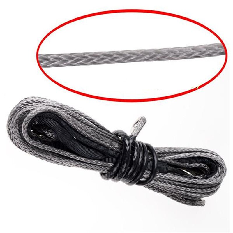 Câble de treuil Kevlar 6mm * 15m, corde de treuil synthétique 6mm, ligne de treuil ATV UTV pour petits treuils