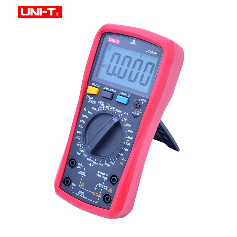 UNI-T UNI T Digital Multimeter True RMS UT890C UT890D + Handbuch Palette AC DC Frequenz Kapazität Temperatur Tester Hintergrundbeleuchtung