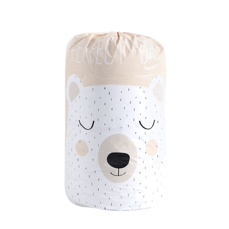 Cartoon Bear Storage Bag Beam port Transparent Large Closet Organizer Baby Toy Wardrobe Moistureproof Quilt s