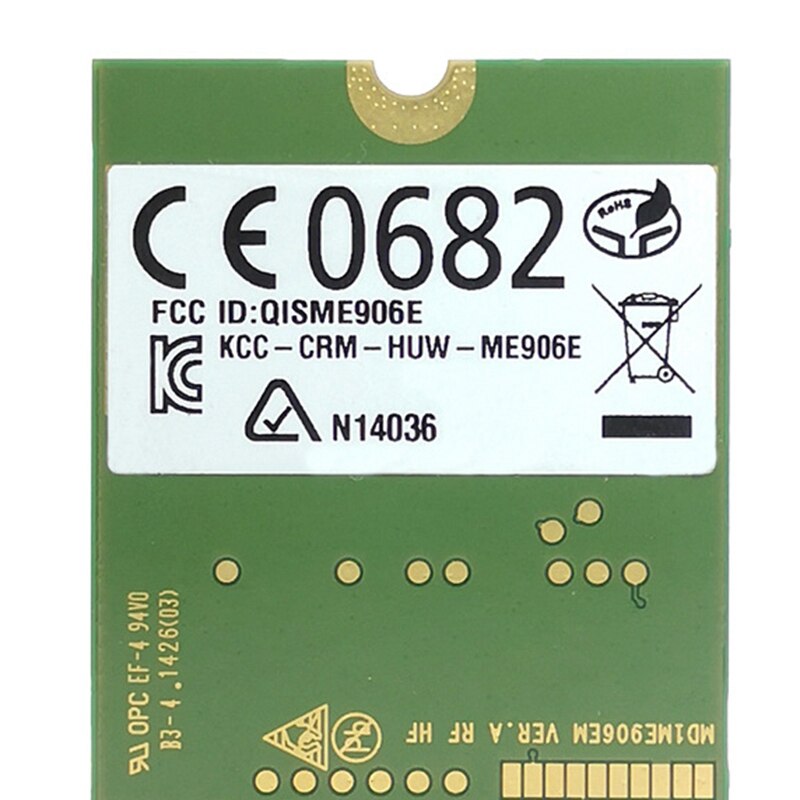Ulåst  me906e + 2 stk ipx 4 ngff m .2 antenne fdd lte 4g wcdma gsm support gps modul lager