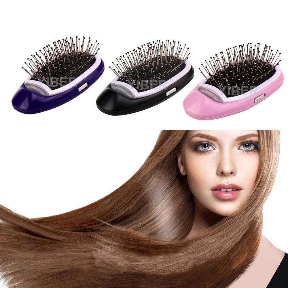 Ionic Hair Brush Portable Electric Hairbrush Anti Static Magic Negative ion Hair Massage Comb no more frizz Hair Styler