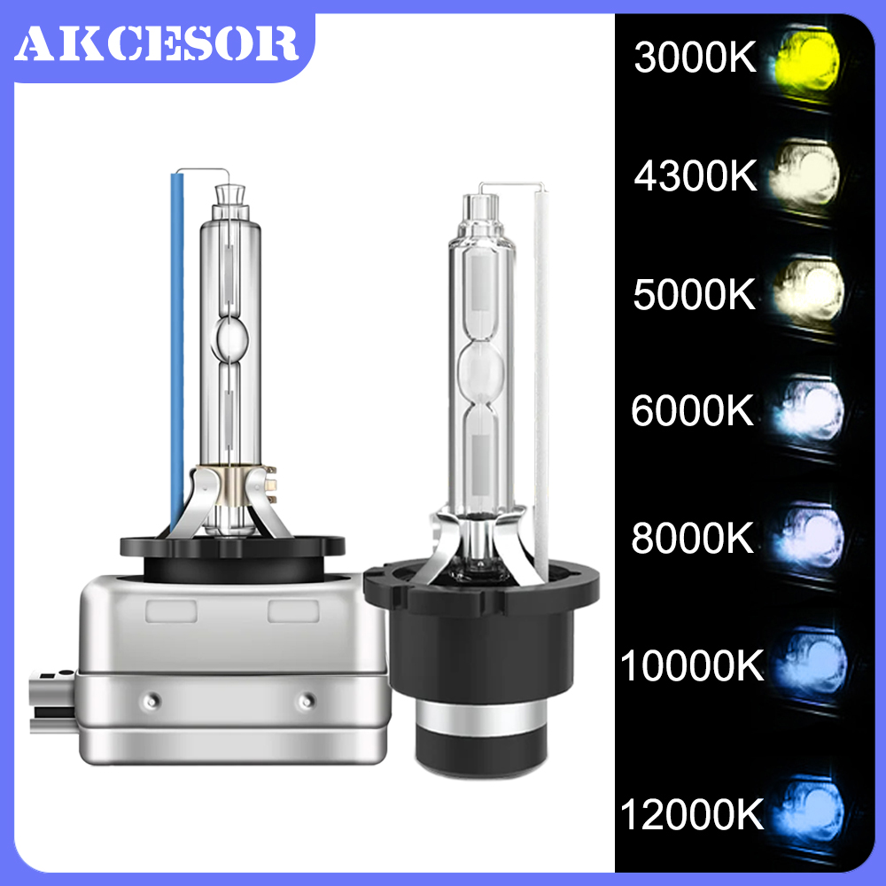 Kit de bombillas de Xenón HID para faro delantero de coche, luz de 3000K, 4300K, 6000K, 8000K, 12000K, K, 12V, 35W, D1S, D2S, D3S, D4S, D1R, D2R, D4R, 2 uds.
