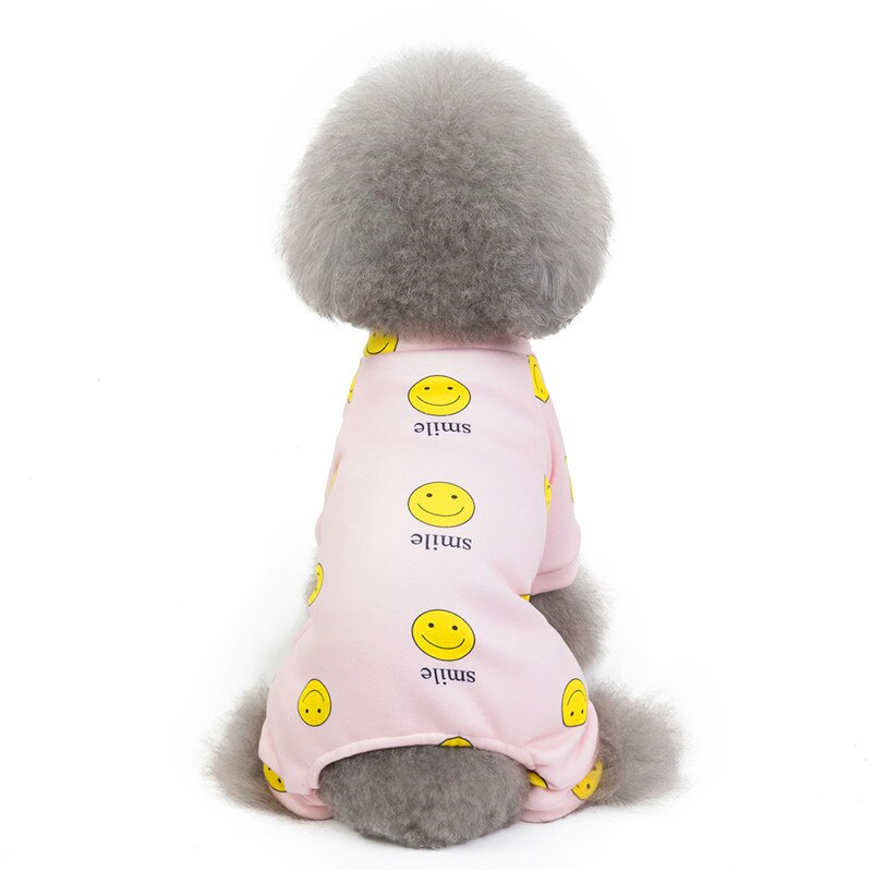 Hvalpe jumpsuit lille hund romper teddy chihuahua tøj sweater: Lyserød / Xl