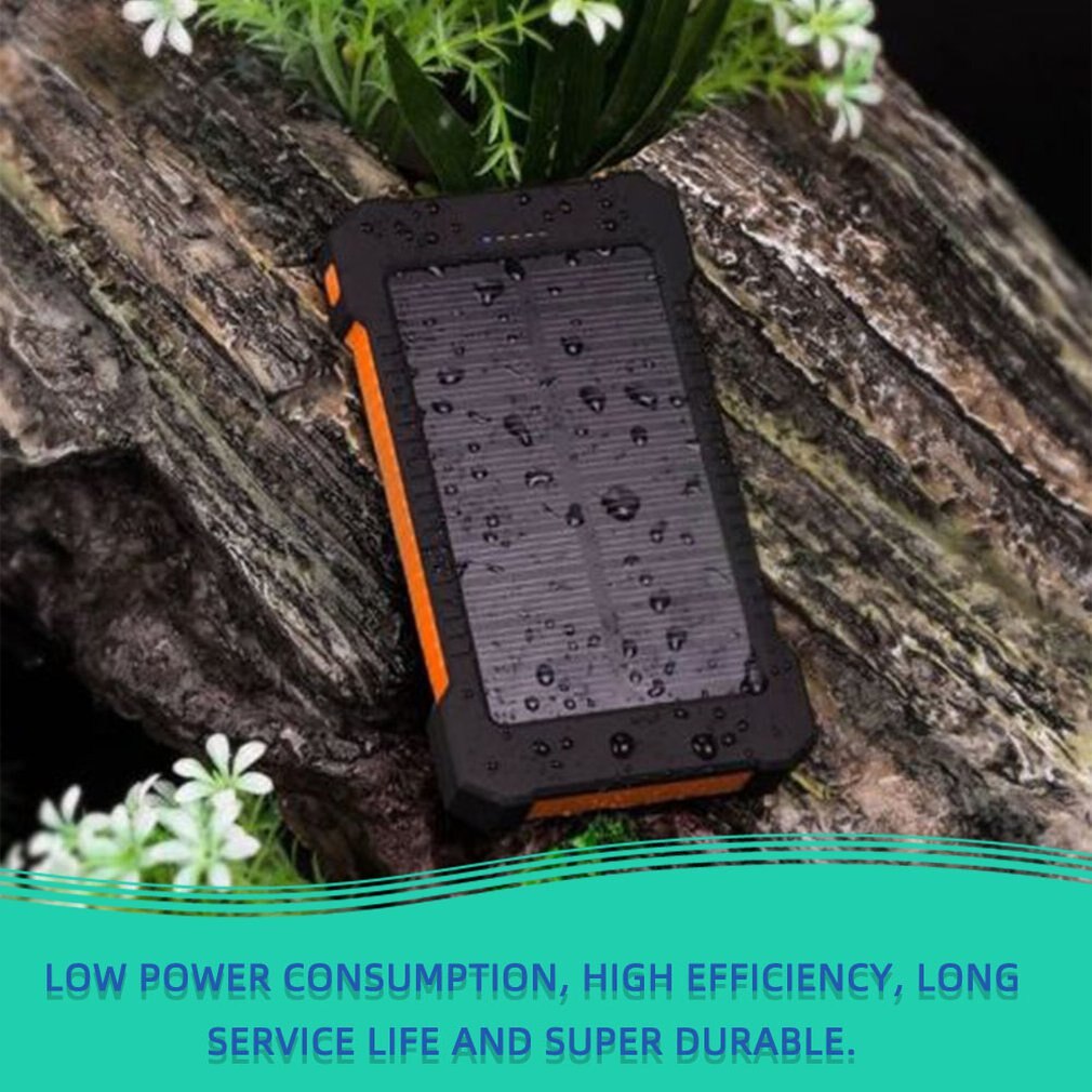 30000mAh Portable Solar External Battery Charger Batteries Travel Backup Battery Power Bank for iPhone X 6 7 8 Plus