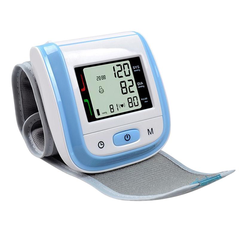 Bloeddrukmeter Huishouden Pols Type Tonometer Bloeddrukmeter Health Monitor Bloeddrukmeter Voor Ouders: Blauw