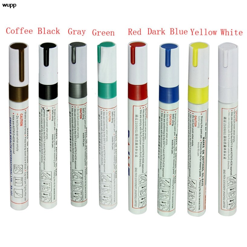 Permanente impermeable neumático de coche neumático Metal pintura marcador rotulador Motor bicicleta coche pintura TJ