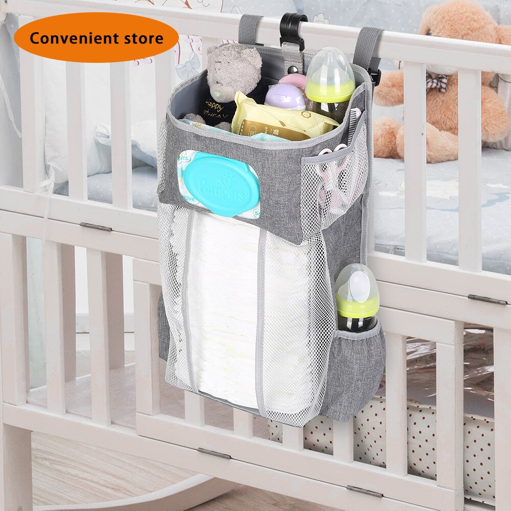 Windel Organizer Windel Bettwäsche-setzt Krippe Hängen Wesentliche freundlicher Lagerung Tasche Baby Kinderbett Organizer Tasche Baby freundlicher Krippe Bettwäsche einstellen