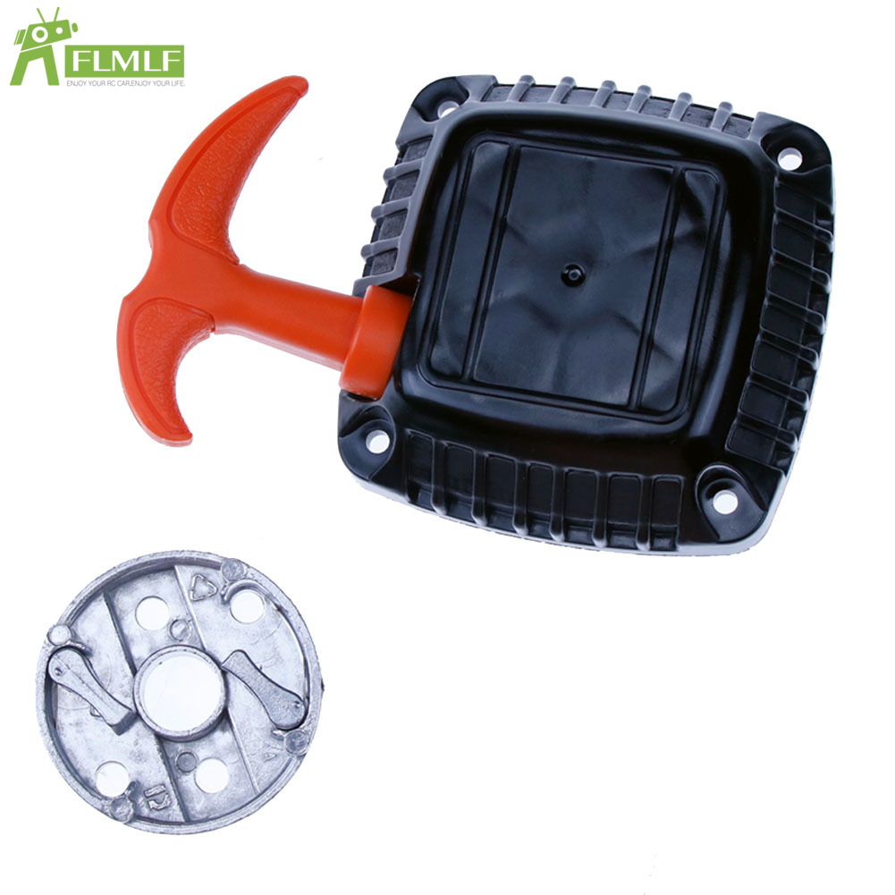 Démarreur et volant d'inertie faciles à tirer avec griffe pour 1/5 HPI ROFUN Rovan KM Baja 5B 5T 5SC Losi 5ive-T FG GoPed: Orange