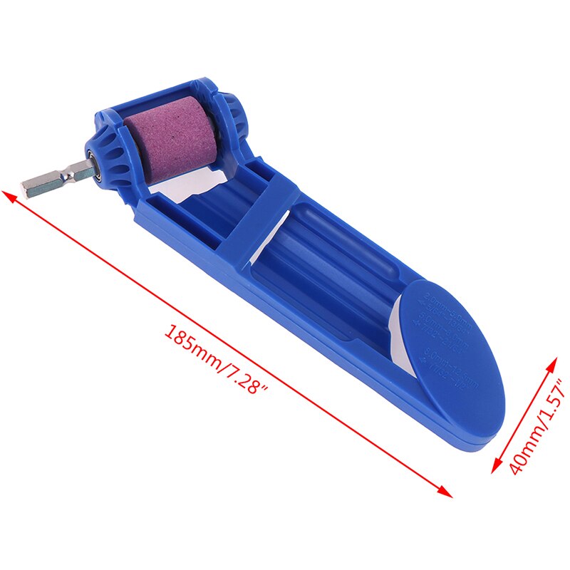 1set Portable 2-12.5mm Drill Bit Sharpener Corundum Wheel Drill Sharpener Grinding Wheel For Tools For Drill Sharpener