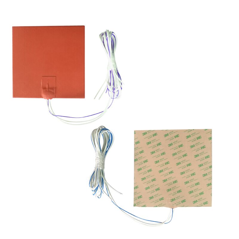 200x200MM 12V 200W PSA Back y NTC 100K termistor Flexible de silicona almohadilla de calefacción calentador
