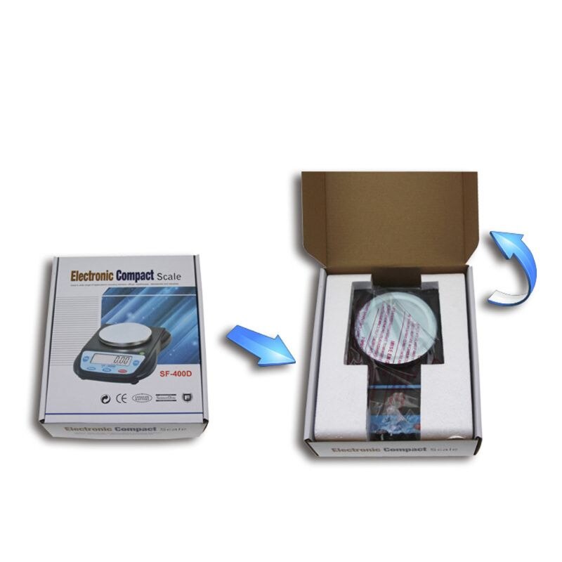 SF-400D balanza analítica laboratorio balanza Digital electrónica 500g/0,01g negro