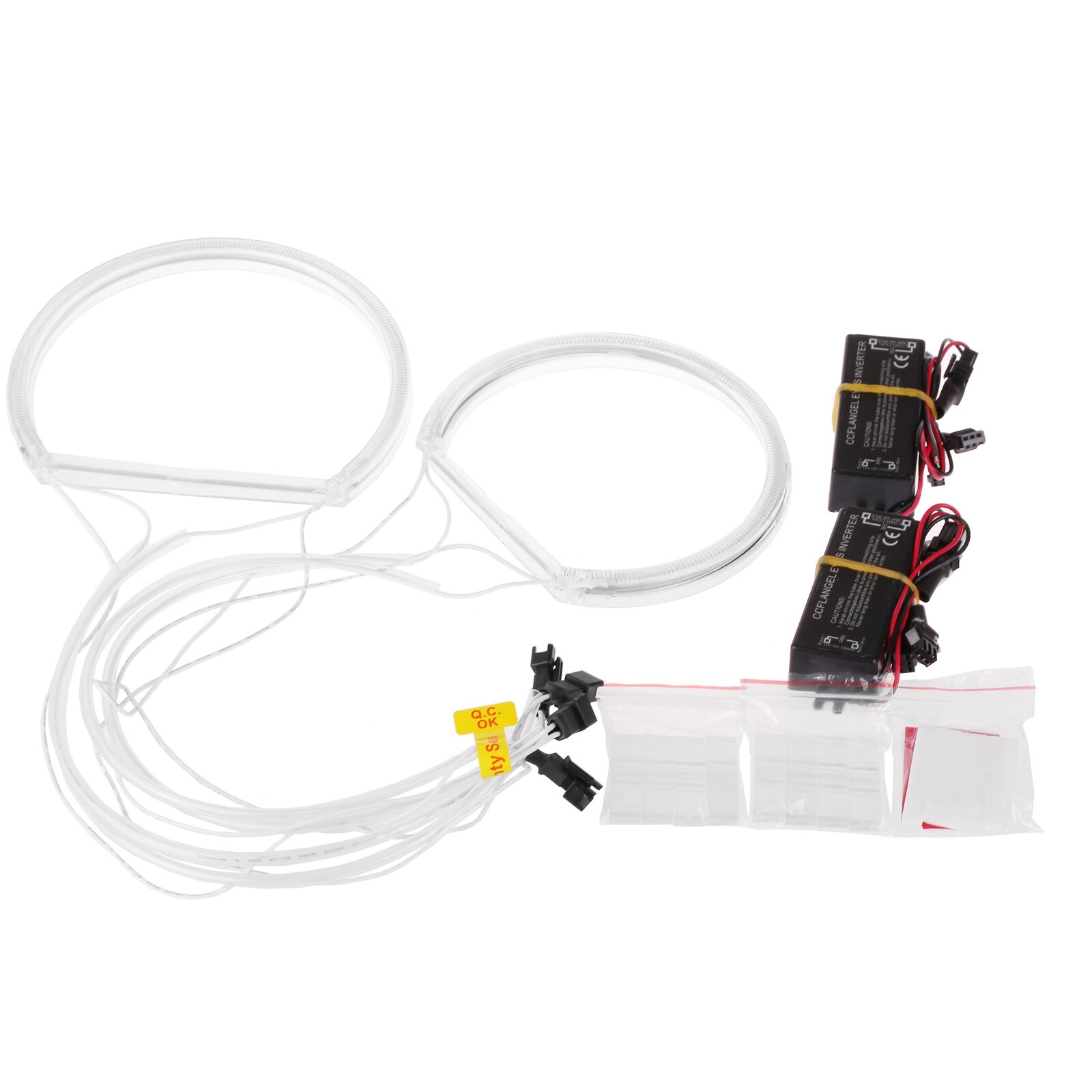 4 st ccfl car angel eagle eyes light strålkastare vit strålkastare flexibelt rör för  e36 3 e38 7 e39 5 e46 biltillbehör