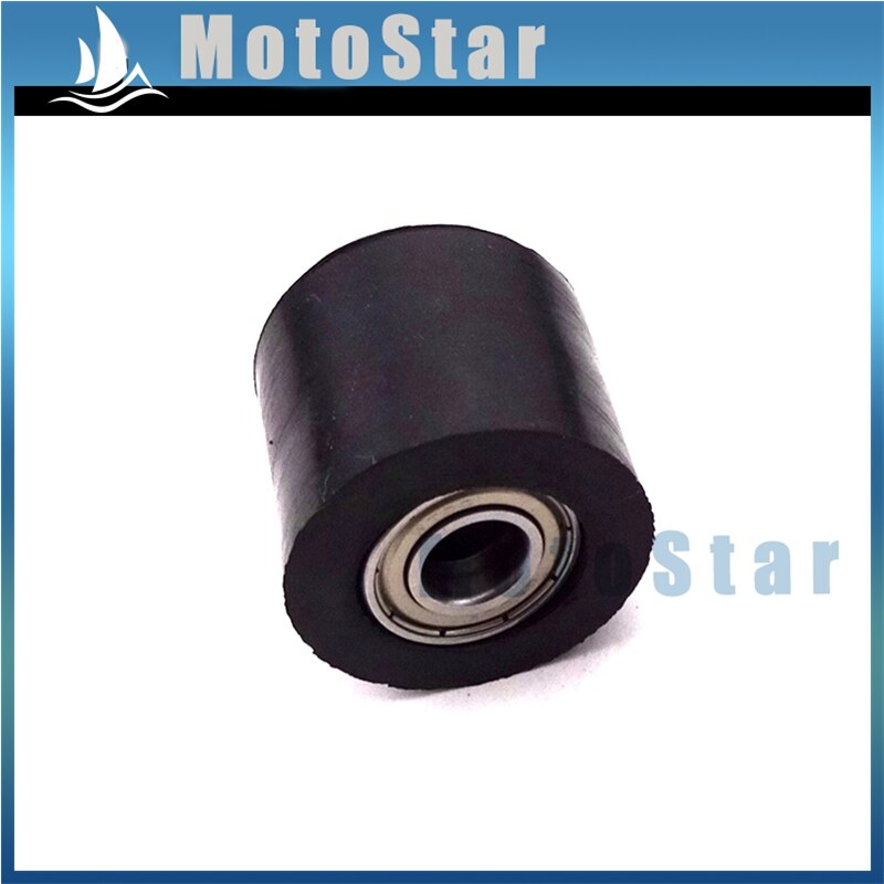 2x Motorcycle Rubber 10mm Zwart Keten Spanrol Roller Gids Voor Chinese Pit Trail Motor Dirt Bike