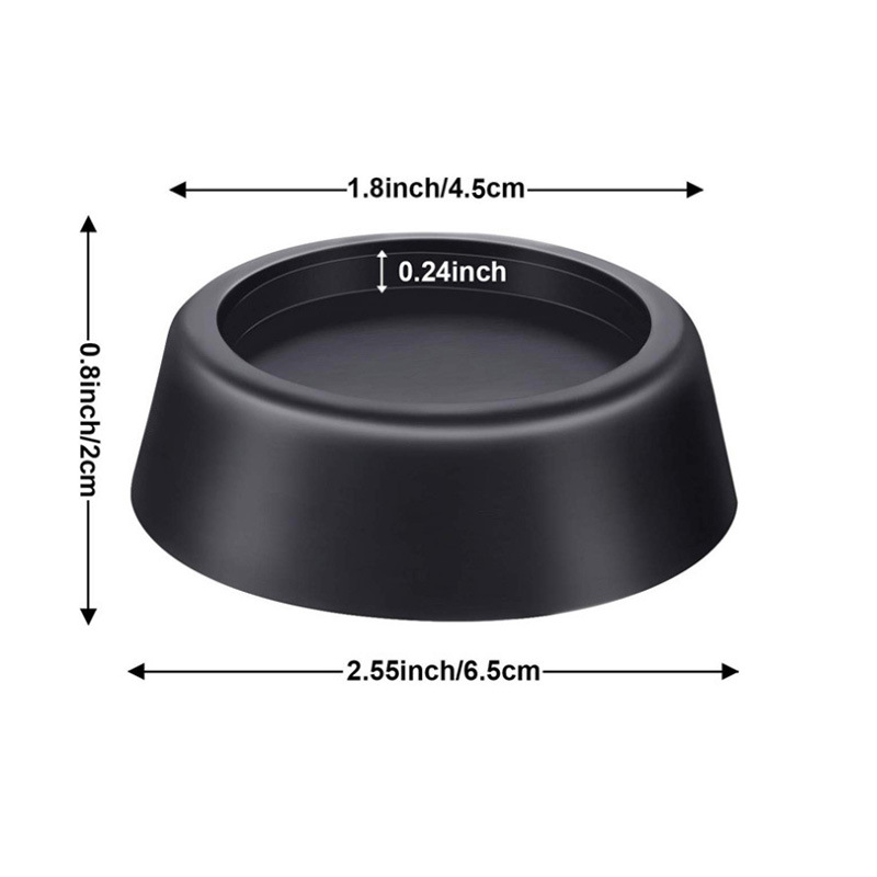 Universele antislipmat voor wasmachinebasis, schokabsorptie, tafelmeubilair, huishoudelijke apparaten, stille balans, 4 stuks: YELLOW / 1 St
