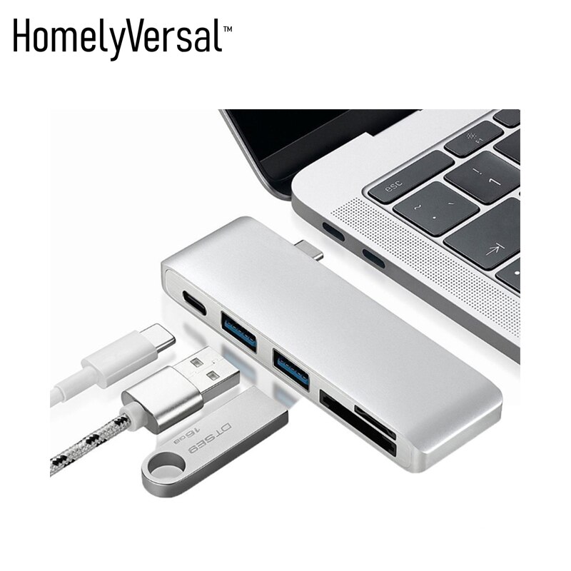 Homelyversal nuovo MacBoook attracco stazione centro convertitore USB-C a HDMI/tipo-c attracco stazione usb3.0 porta