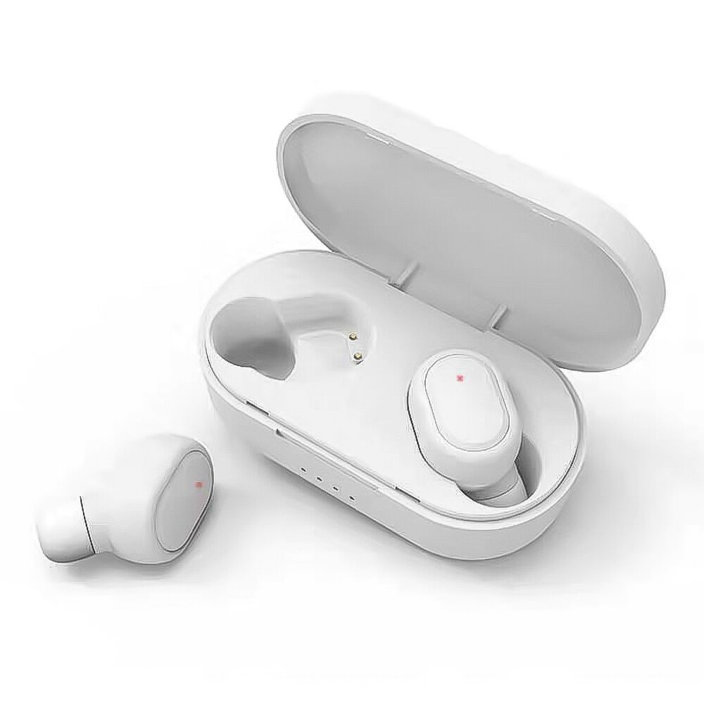 Kebidu tws bluetooth fone de ouvido 5.0 verdadeiro fones sem fio com microfone handsfree fone para xiaomi redmi estéreo: WHITE