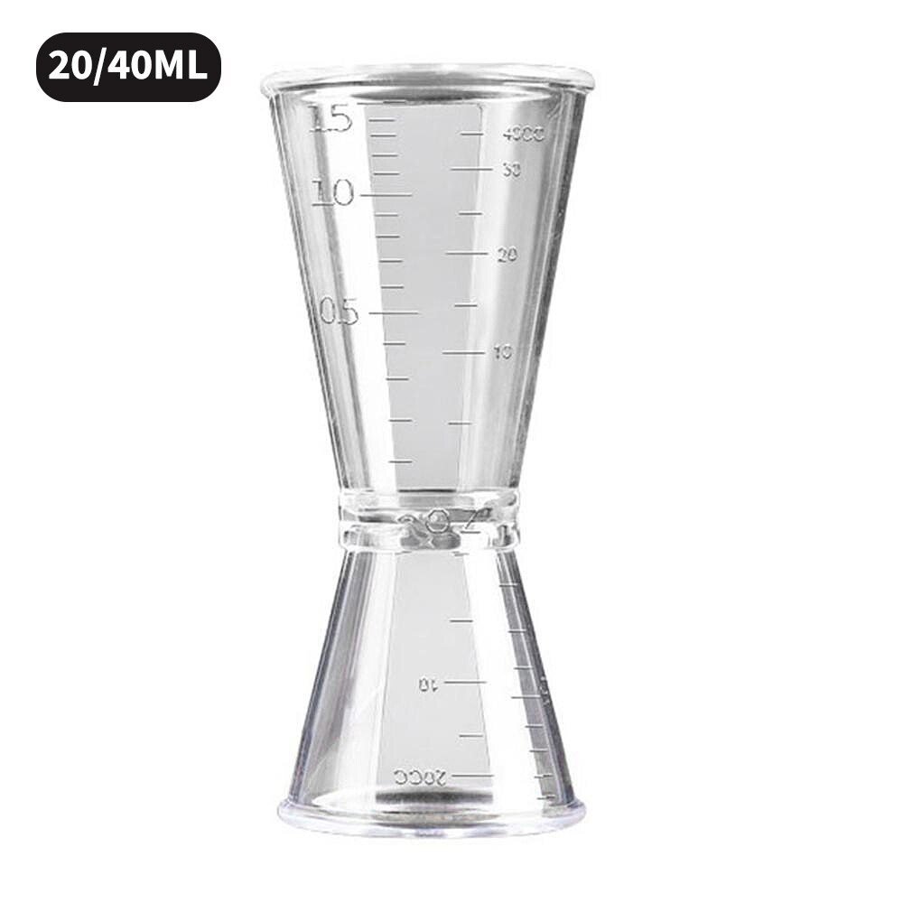 10/20ml /20/40ml Cocktail Shaker Measuring Cup Kitchen Bar Tool Scale Cup Beverage Alcohol Measuring Cup Kitchen Gadget: M