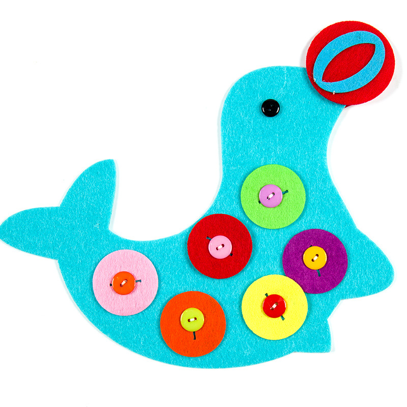 Boutons à fermeture éclair à main, enseignement manuel de la maternelle, bricolage tissu à tisser, jouets éducatifs d'apprentissage précoce pour enfants, aides Montessori
