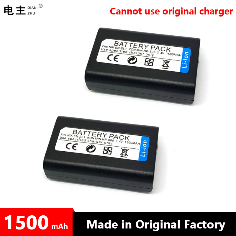 EN-EL1 ENEL1 EN EL1 Battery Charger For Nikon CoolPix E4300 E 4500 4800 5000 5400 5700 8700 500 775 880 885 990 995 camera: black