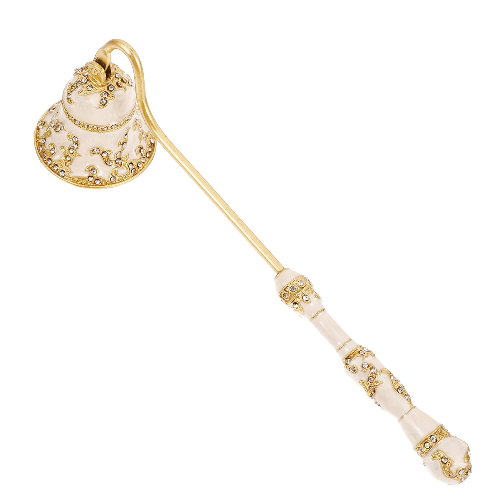 Vintage Flower Candle Snuffer Decorative Candle Extinguisher Flame Safely Long Handle Putting Out Fire Candle Extinguishing Tool: Dark Khaki