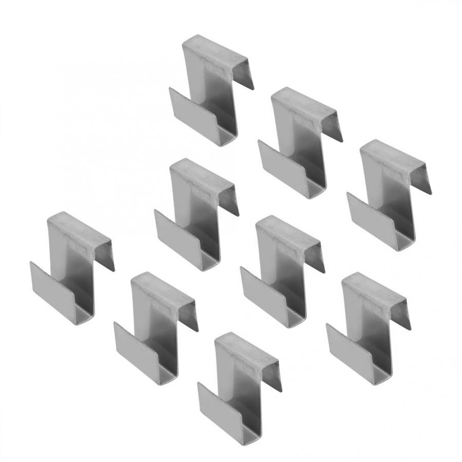 50 pcs Glas Klem Rvs Kas Overlap S Clips Duurzaam Glas Frame Bevestigingsklem