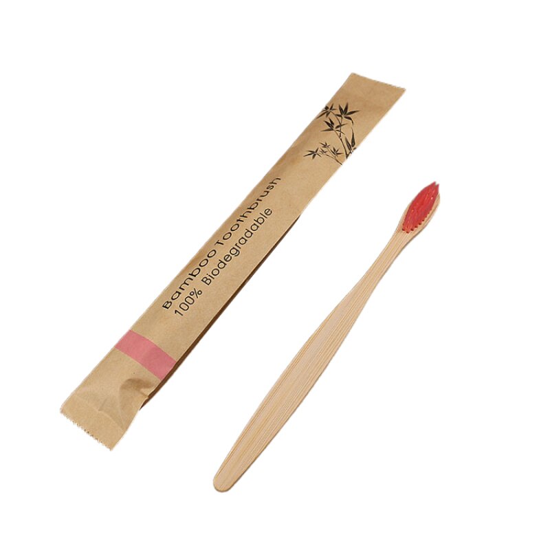 1/5Pcs Milieuvriendelijk Tandenborstel Resuable Bamboe Draagbare Tandenborstels Oral Care Gezond Voor Kinderen Adul Zachte Tandenborstel: 05 1pc