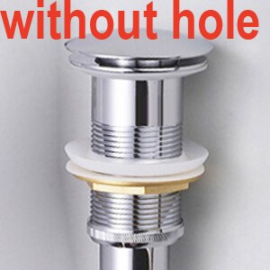 ,Bathroom Brass Basin Waste Pop Up Waste Vanity Vessel Sink Drain bathroom shower accessories: WIHTOUT HOLE